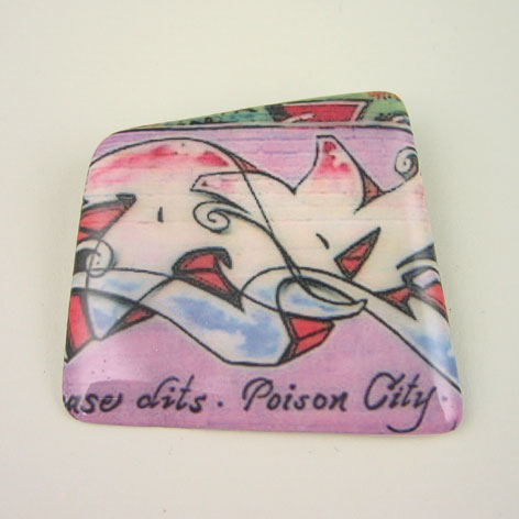 View Poison Pink brooch